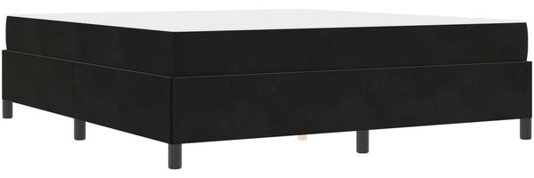 vidaXL Bettrahmen mit Matratze Schwarz 180 x 200 cm Stoff 3399080 Bild 4