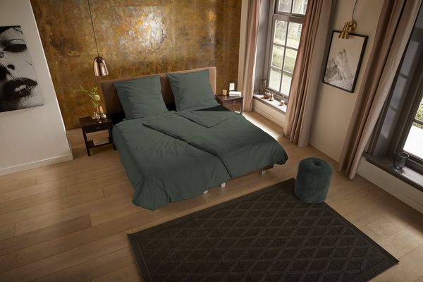 PURE luxury collection Bettwäsche Pure uni, Microfaser, 2 teilig, Mikrofaser, Pflegeleicht, Weich, unifarben, Reißverschluss