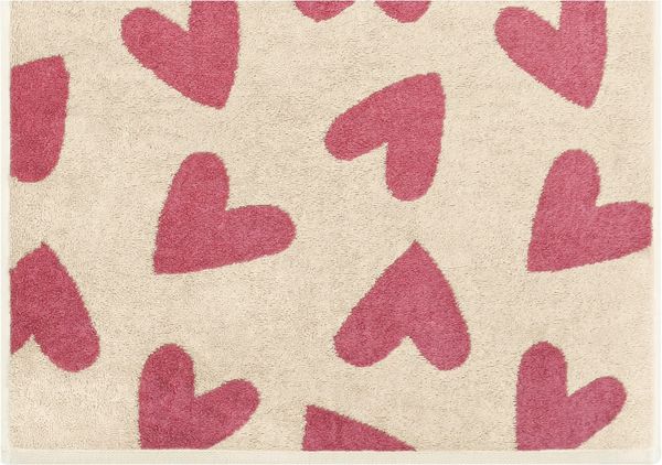 2 Stück Cawö Handtuch Handtücher 50x100 cm Heart Beats beere Herzen rosa 6275-32