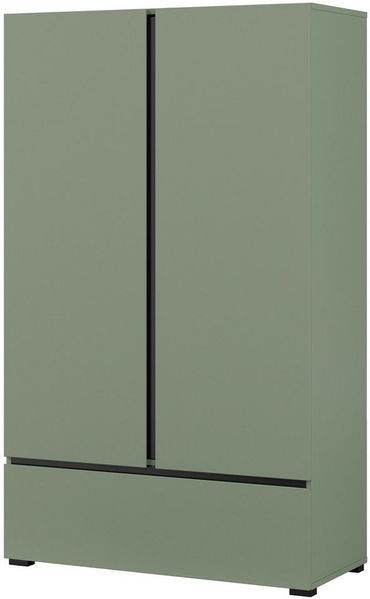OTTO home Wäscheschrank Cross, moderner griffloser Kleiderschrank Mehrzweckschrank, Drehtürenschrank mit 1 Schublade, 3 Farben verfügbar