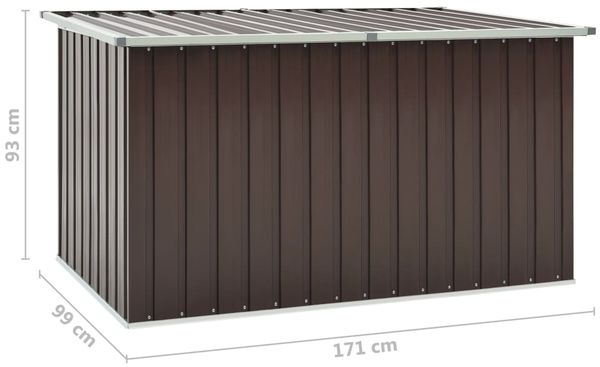 vidaXL Gartenbox Braun 171 x 99 x 93 cm 46272 Bild 8