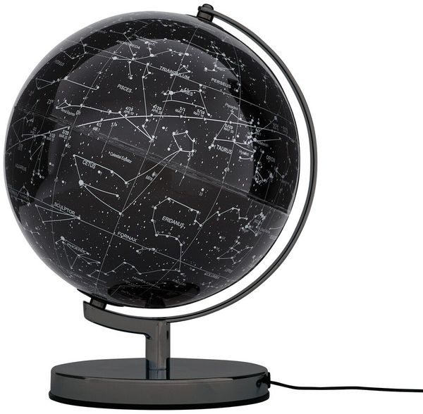 Globus TERRA MILKY WAY mit LED-Beleuchtung Schwarz