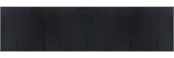 vidaXL Teppich Rechteckig Grau 100x400 cm Bambus 376958