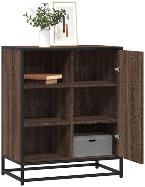 vidaXL Sideboard Braun Eichen-Optik 62x35x76 cm Holzwerkstoff 848998