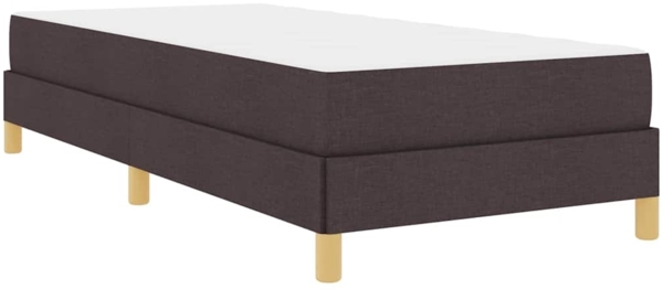 vidaXL Boxspringbett Dunkelbraun 90 x 200 cm Stoff 3398538