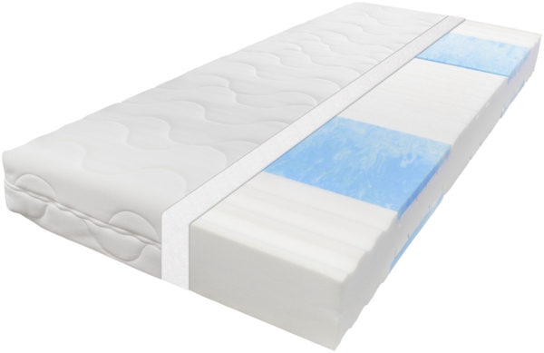 Blue Vision Matratze 140x200 Höhe 19cm, 7-Zonen Kaltschaummatratze H4, Blauer Engel, Öko-Tex zertifiziert, Made in Germany
