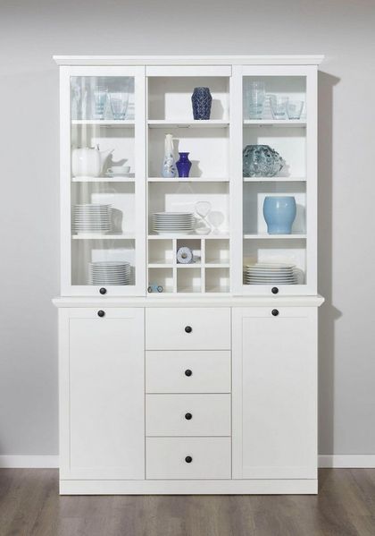 Home affaire Buffet Örebro zeitloser Landhausstil, mit Vollauszug, Beleuchtung optional