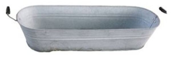 Deko-Impression Pflanzschale Zinkzuber Zinkwanne Pflanztopf Zinkbottich Blumentopf Schale 56 cm (1 St) Bild 5