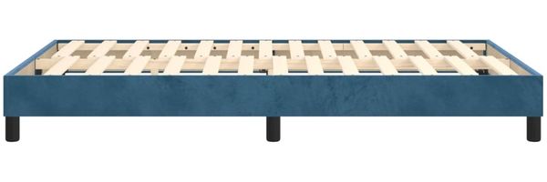 Polsterbett Stoff Dunkelblau 120x200 cm Samt Bild 6