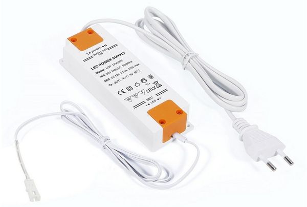 SO-TECH® LED Unterbauleuchte LED Möbelleuchte GIULIA II, stufenlos dimmbar, LED fest integriert, Warmweiß, 4er Set warmweiß mit/ohne Sensor inkl. 33W Trafo, silbergrau Bild 3