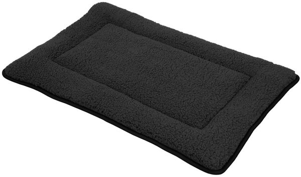 Spetebo Hundematte Plüsch Haustiermatte waschbar 60x40 cm, Polyester, anthrazit Hundebett mit rutschfester Unterseite