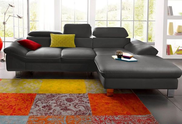 COTTA Ecksofa Driver L-Form, mit Kopfteilverstellung, wahlweise mit Bettfunktion und Bettkasten