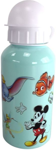 Aluminium Motiv Trinkflasche für Kinder 400ml Isoflasche mit Kappe Kinderflasche Disney 100