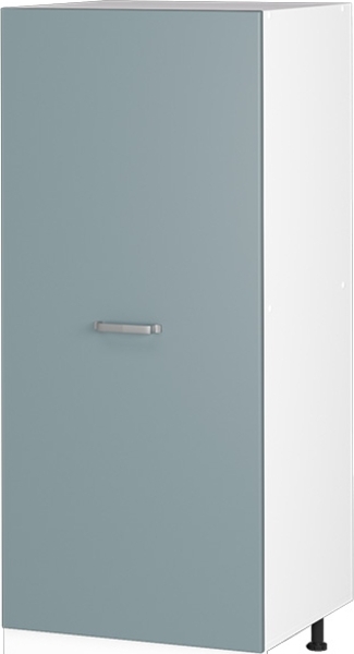 Hochschrank R-Line Blau-Grau 60 cm mit offenen Regalen, und Tür Vicco