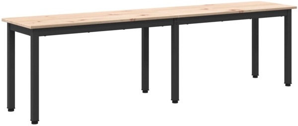 vidaXL Bank Natur 160 x 35 x 45 cm Massives Kiefernholz 892775