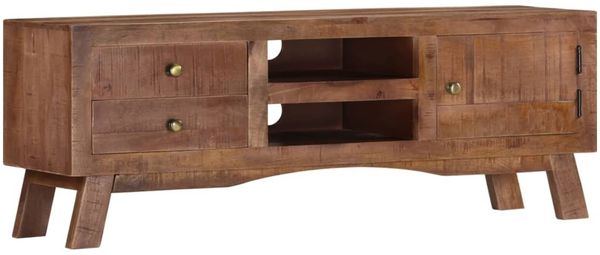 vidaXL TV-Schrank 110 x 30 x 40 cm Raues Mangoholz [328303]