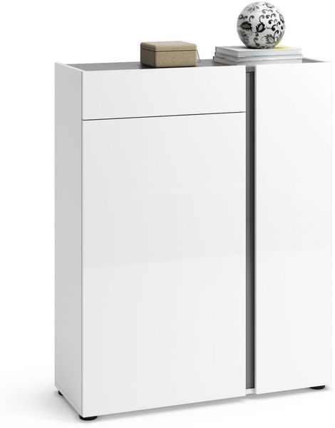 KITALY Schuhschrank in wei, Holzwerkstoff - 91x115x34cm (BxHxT) (1-St)