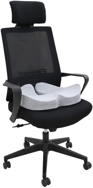 vidaXL Kopfkissen mit Kissen Hellgrau 50 x 43 x 10 cm Baumwolle 42012688