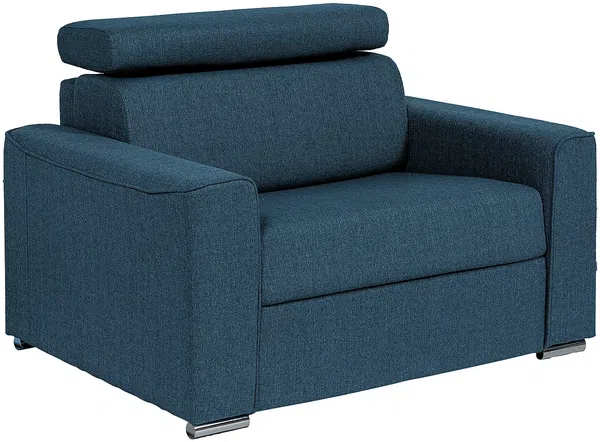 Vente-unique - VIZIR Sessel Stoff Blau - B 95 cm x H 105 cm85 cm x L 127 cm Bild 2