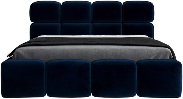 Polsterbett MONAKO 120x200 mit Matratze, Bettkasten und Lattenrost. Farbe: Blau 11 Bild 3