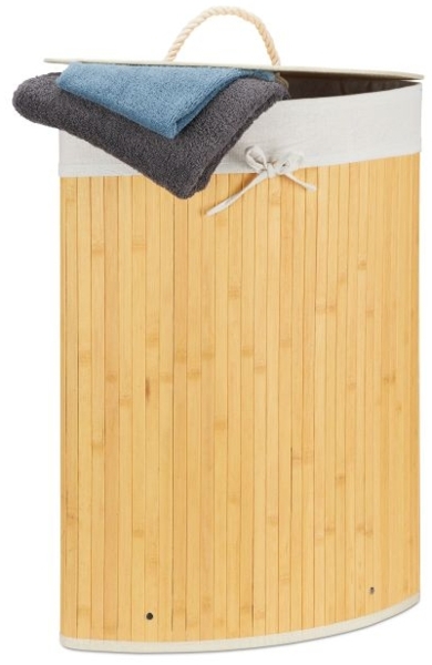 Eckwäschekorb Bambus