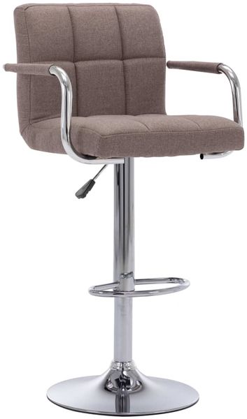 vidaXL Barhocker 2 Stk. Taupe Stoff [283428] Bild 2