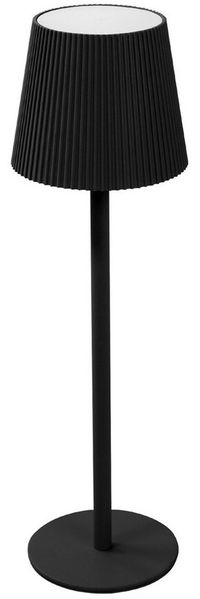 ML-DESIGN Tischleuchte LED Tischlampe kabellos mit Touch Dimmbare Akku USB-C Wiederaufladbar, Nachttischlampe Schwarz Ø10x36 cm 4 Stufen Tragbare Metall LED Lampe