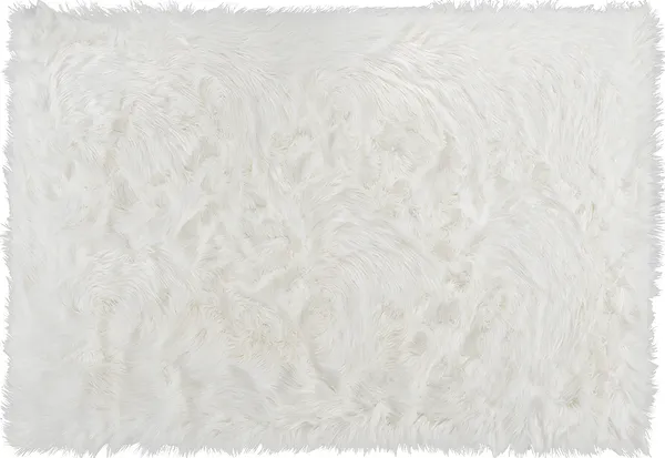 Vente-unique - Teppich Kunstfell - 120 x 170 cm - Weiß - SHEEP