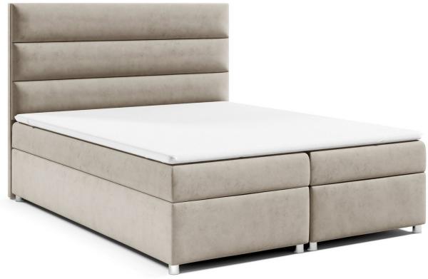 Best for Home Boxspringbett mit Bettkasten Trinity K-1 Bonellfederkern inkl. 7 cm Topper (140x200 160x200 180x200 200x200 cm), Handwerksqualität, TOP Preis-Leistungs-Verhältnis