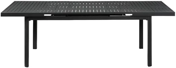 Vente-unique - NAURU Garden dining set Metall Grau - B 100 cm x H 76 cm x L 180 cm240 cm Bild 5