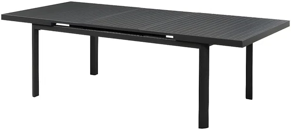 Vente-unique - NAURU Garden dining set Metall Grau - B 100 cm x H 76 cm x L 180 cm240 cm Bild 4