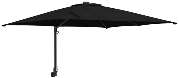 vidaXL Garten-Sonnenschirm Schwarz 248,5 x 247,5 x 160 cm 42003241
