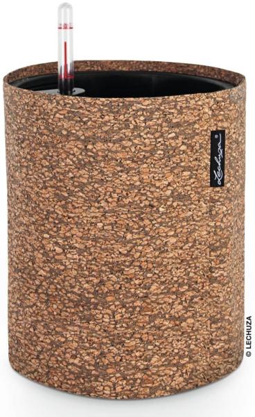 LECHUZA Pflanzgefäß TRENDCOVER 23 Cork ALL-IN-ONE Natur Dunkel 441314