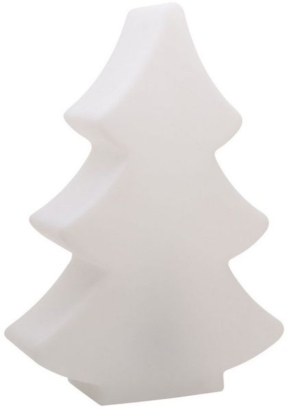 8 seasons design LED Baum Shining Tree, LED mit Farbwechsel, LED fest integriert, Farbwechsel: 15 Farben, 5-stufig dimmbar, Lichtmodi, Fernbedienung, 40 cm, weiß, LED Tannenbaum für In- und Outdoor