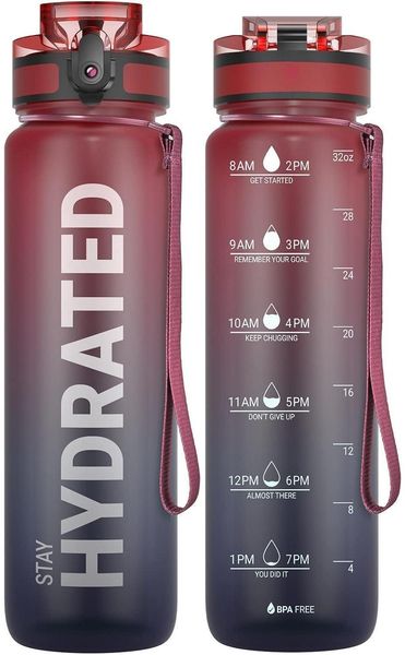 Sahara Sailor Trinkflasche BPA-frei Tritan 1L Auslaufsicher Sportflasche Gym