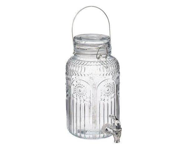 Secret de Gourmet Vorratsglas Getränkespender mit Zapfhahn MONA, 3,8 l, Glas, (einzeln, einzeln)
