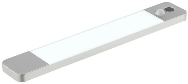 Hanseatic LED Unterbauleuchte / Schrankbeleuchtung / Lichtleiste LUBLUGHK223, Bewegungsmelder, Dimmfunktion, Ein-/Ausschalter, Sensorschalter, LED fest integriert, Neutralweiß, Akkubetrieb, 4000 K, 25x4 cm