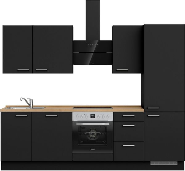 nobilia® Küchenzeile "Touch II", vormontiert, Ausrichtung wählbar, Breite 270 cm, wahlw. mit E-Geräten