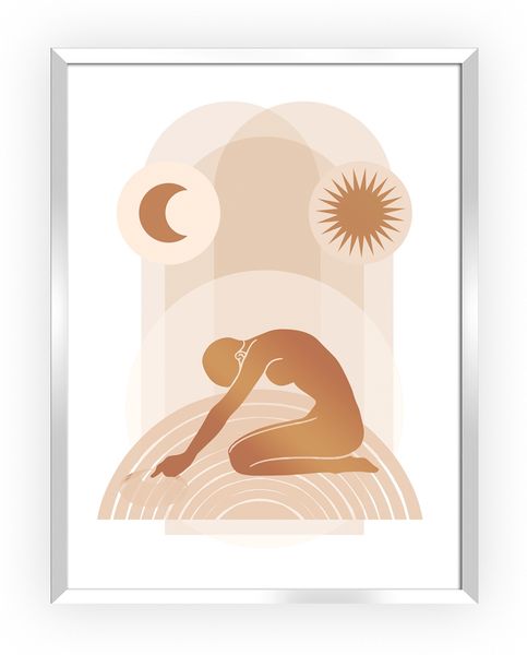 Dekoria Poster Yoga Figures II 40x50cm