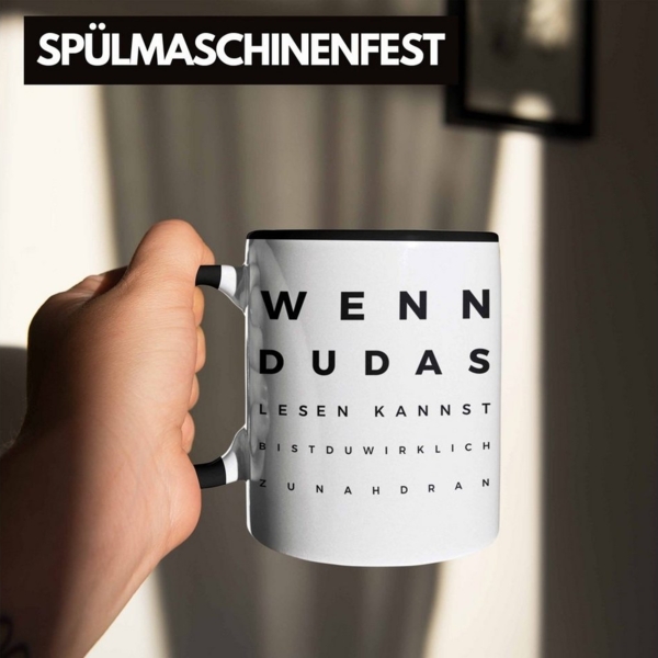 Trendation Tasse Trendation - Optiker Geschenk Tasse Augenarzt Lustiger Spruch Augenarz Bild 3