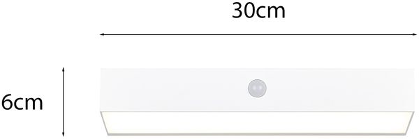 2er SET Solar Wandleuchten auch per USB aufladbar mit Bewegungsmelder, B: 30cm Bild 4