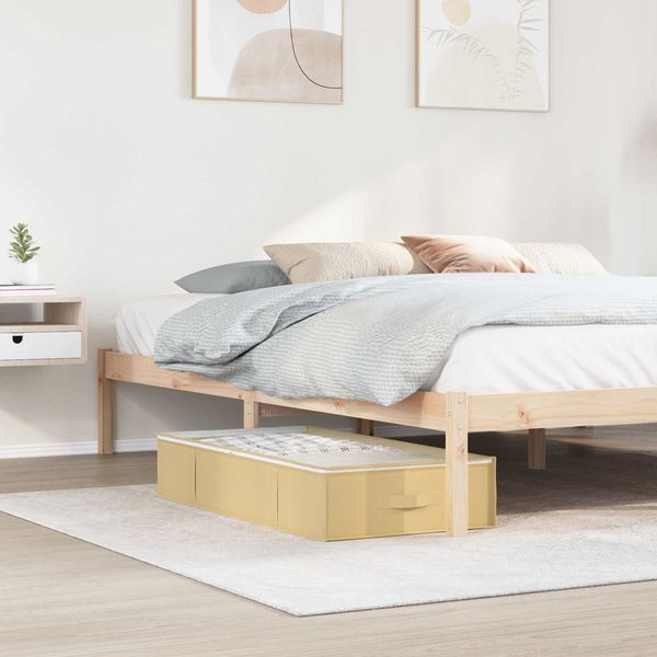 vidaXL Aufbewahrungsbox mit transparentem Oberfenster 2 pcs Creme 42024719