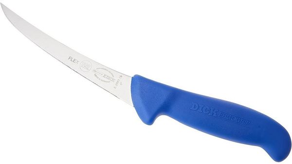 F. DICK Ausbeinmesser, ErgoGrip, flexibel (Messer mit Klinge 15cm, X55CrMo14 Stahl, nichtrostend, 56° HRC) 82981151, Blau