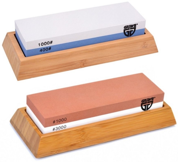 GRÄWE Schleifstein GRÄWE Wetzstein-Set 400/1000 & 1000/3000 er Körnung Bild 1
