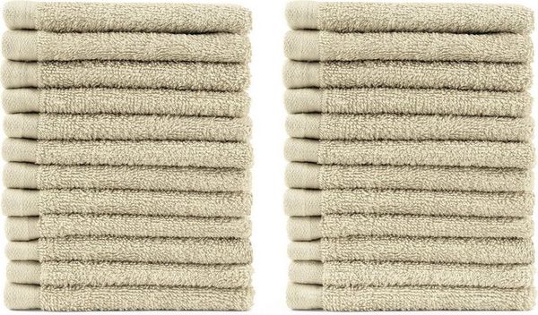 Blumtal Gästehandtücher 30x30cm - weich und saugstark, Frottee (24-St), 12er und 24er Set, 100% Baumwolle