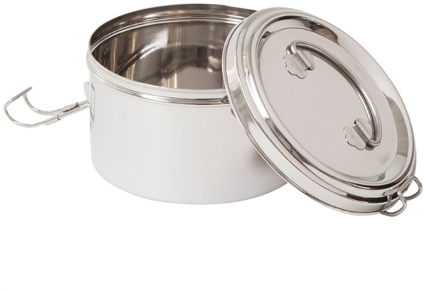 Lunchbox Tiffin Bowl+ auslaufsicher 1400 ml einlagig aus Edelstahl von ECO BROTBOX
