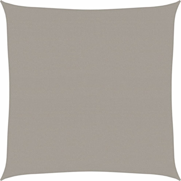 vidaXL Sonnensegel 160 g/m² Quadratisch Hellgrau 5x5 m HDPE 4001970