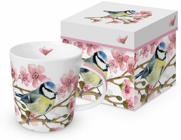 PPD Tasse Oiseau Printemps Trend Mug GB, 400 ml, New Bone China