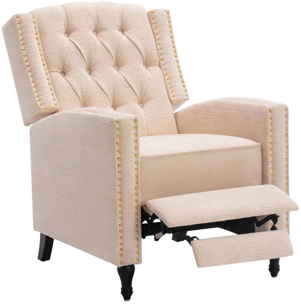 HomeMiYN Relaxsessel Relaxsessel liegefunktion Push Back Sessel Fernsehsessel Wohnzimmer, Verstellbar