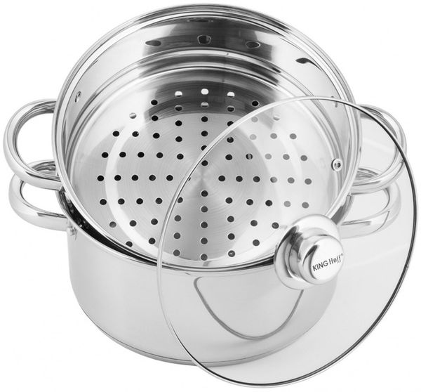 Kinghoff Kinghoff Dampfgartöpfe 5,0l 24cm 3 Elemente KH3318